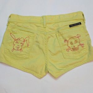 Citizens of humanity embroidered shorts. Size 26